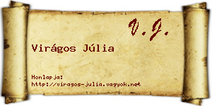 Virágos Júlia névjegykártya